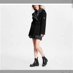 Louis Vuitton Belted Short Wrap Pea Coat - Guaranteed Authentic